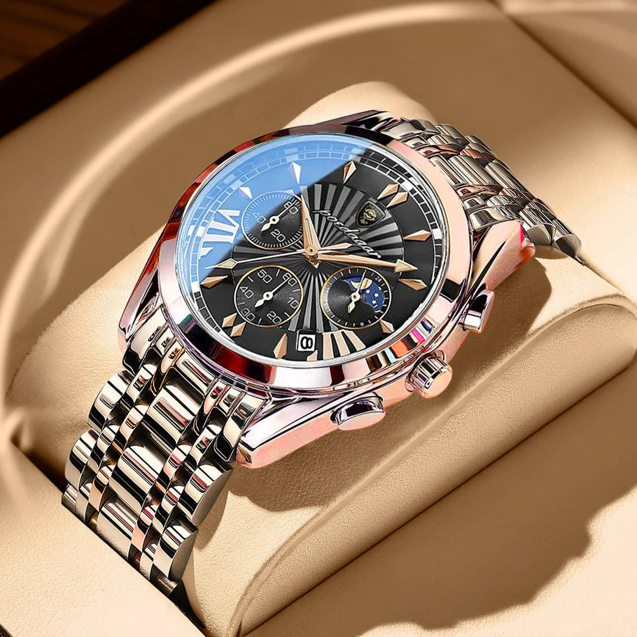 39mm - Luxury Stainless Steel Leather