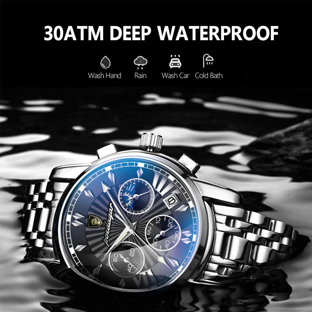 39mm - Luxury Stainless Steel Leather