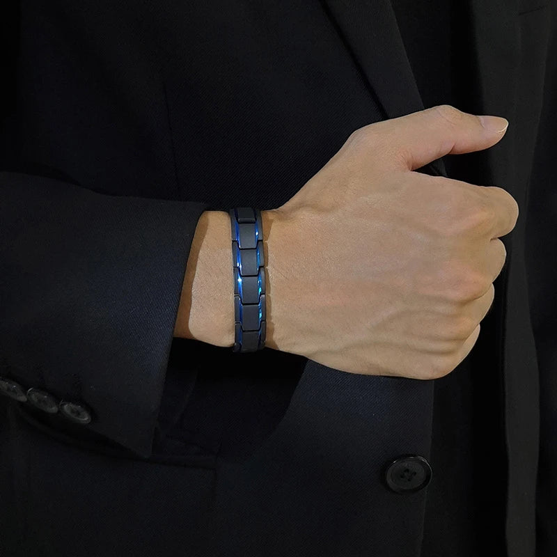 12mm Black Stainless Steel Bracelet