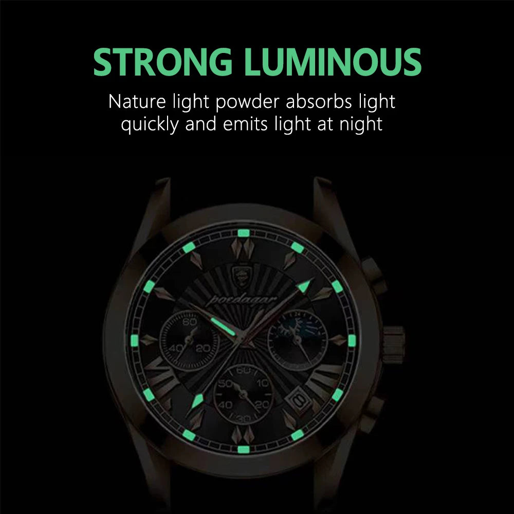 39mm - Luxury Stainless Steel Leather