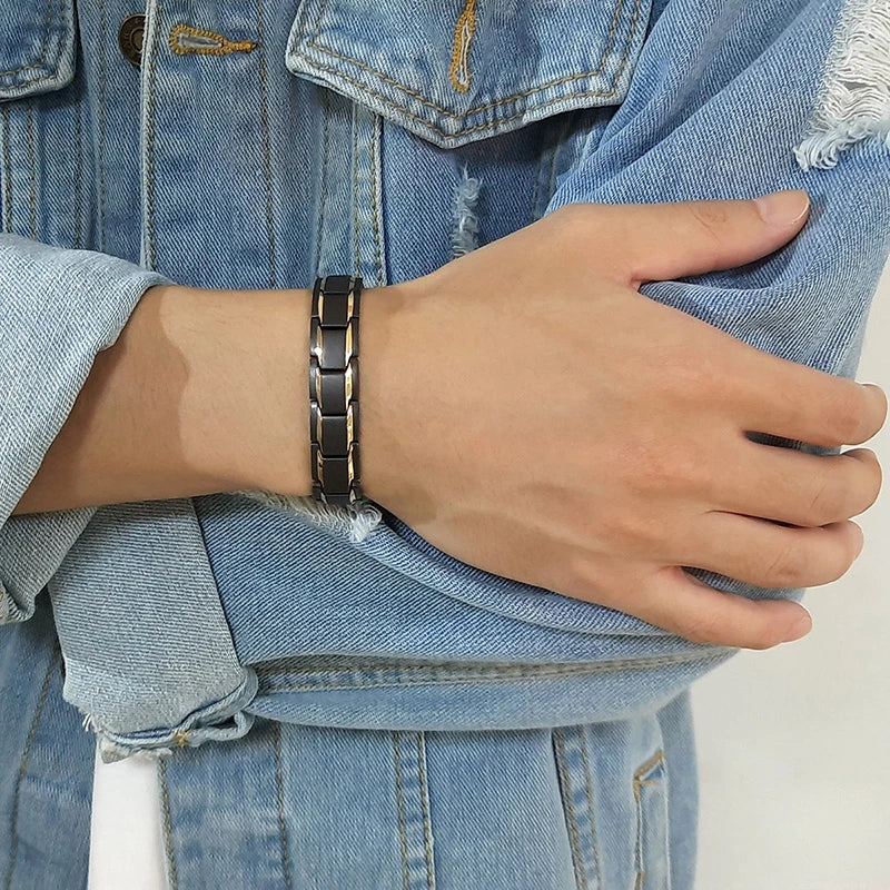 12mm Black Stainless Steel Bracelet