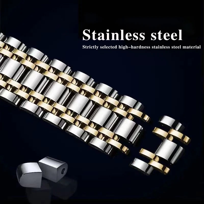 40mm - Full Steel 3 Bar Wristwatch Men's