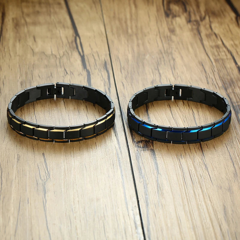 12mm Black Stainless Steel Bracelet