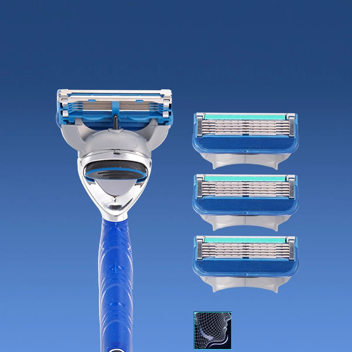 Manual Razor 5 Blade 8 Razor Heads