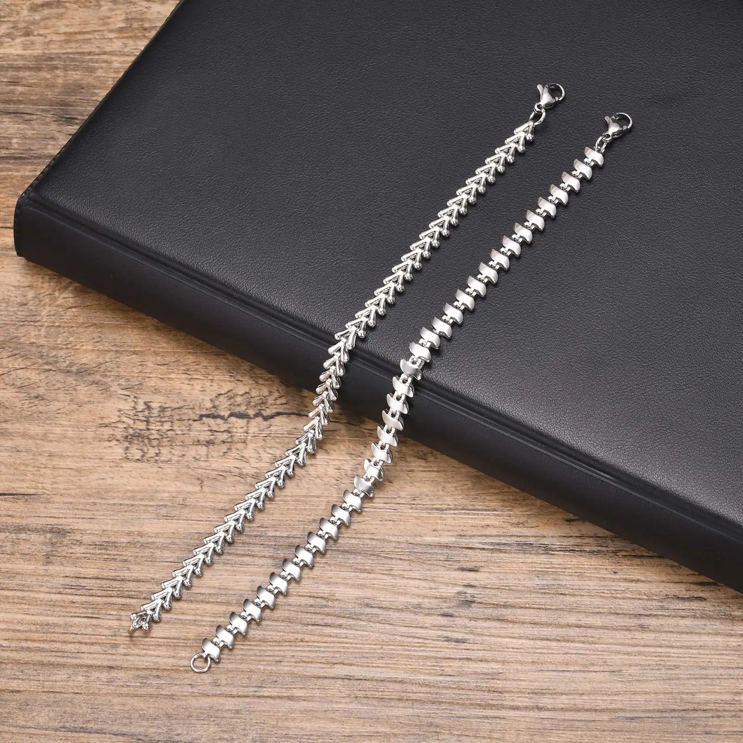 6mm Stainless Steel Geometric Bracelet