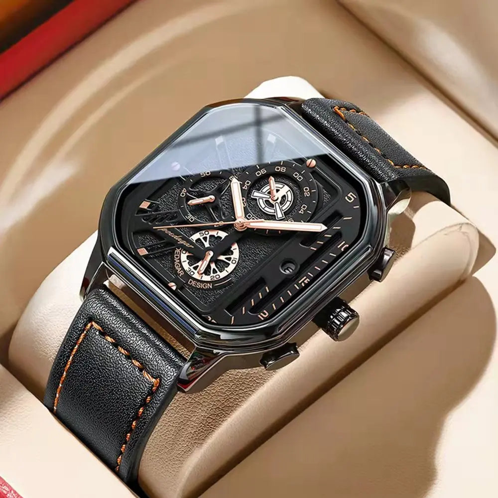 43mm - 3 Bar Luminous Chronograph Sports Watch