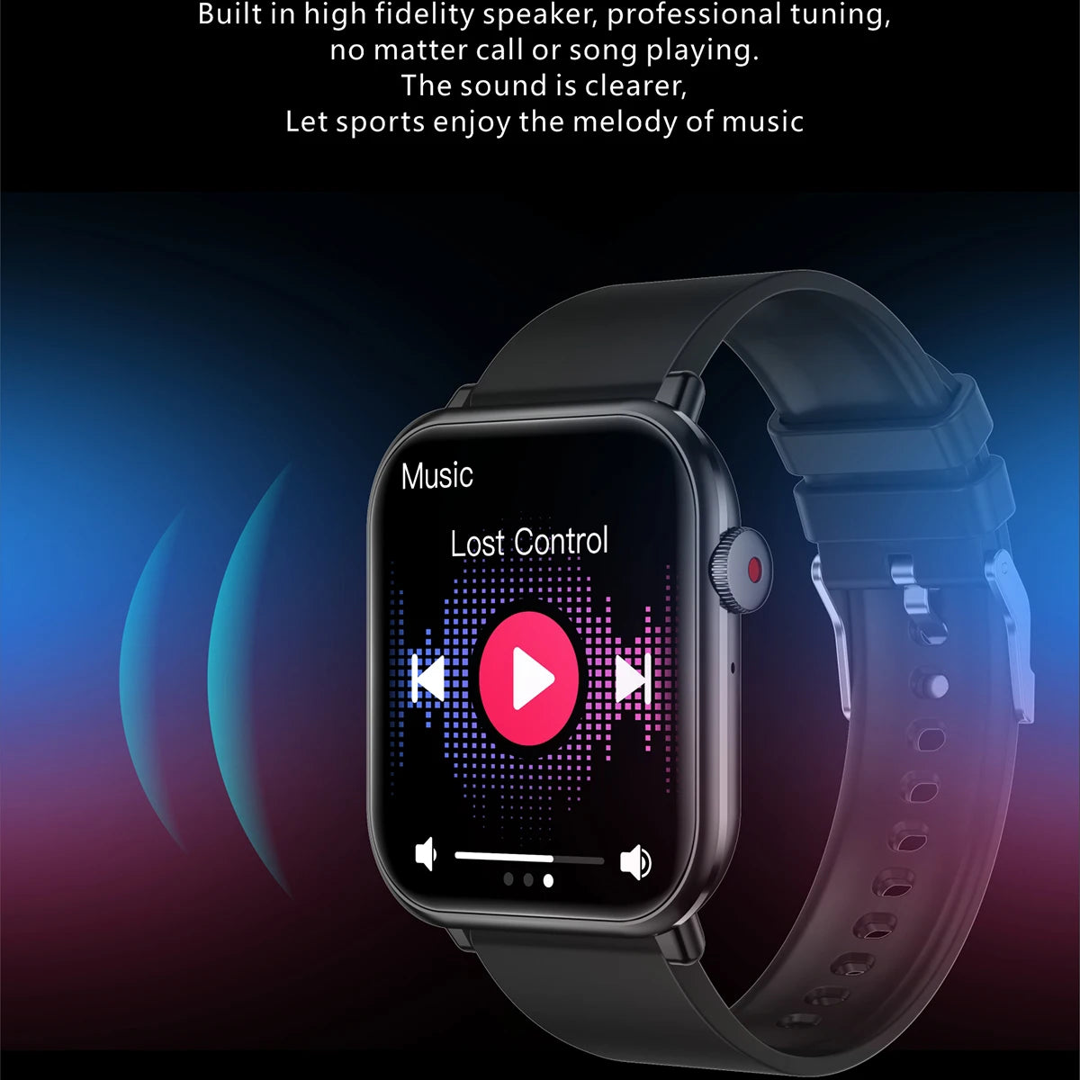 Smart Watch Steps Heart Rate Alerts