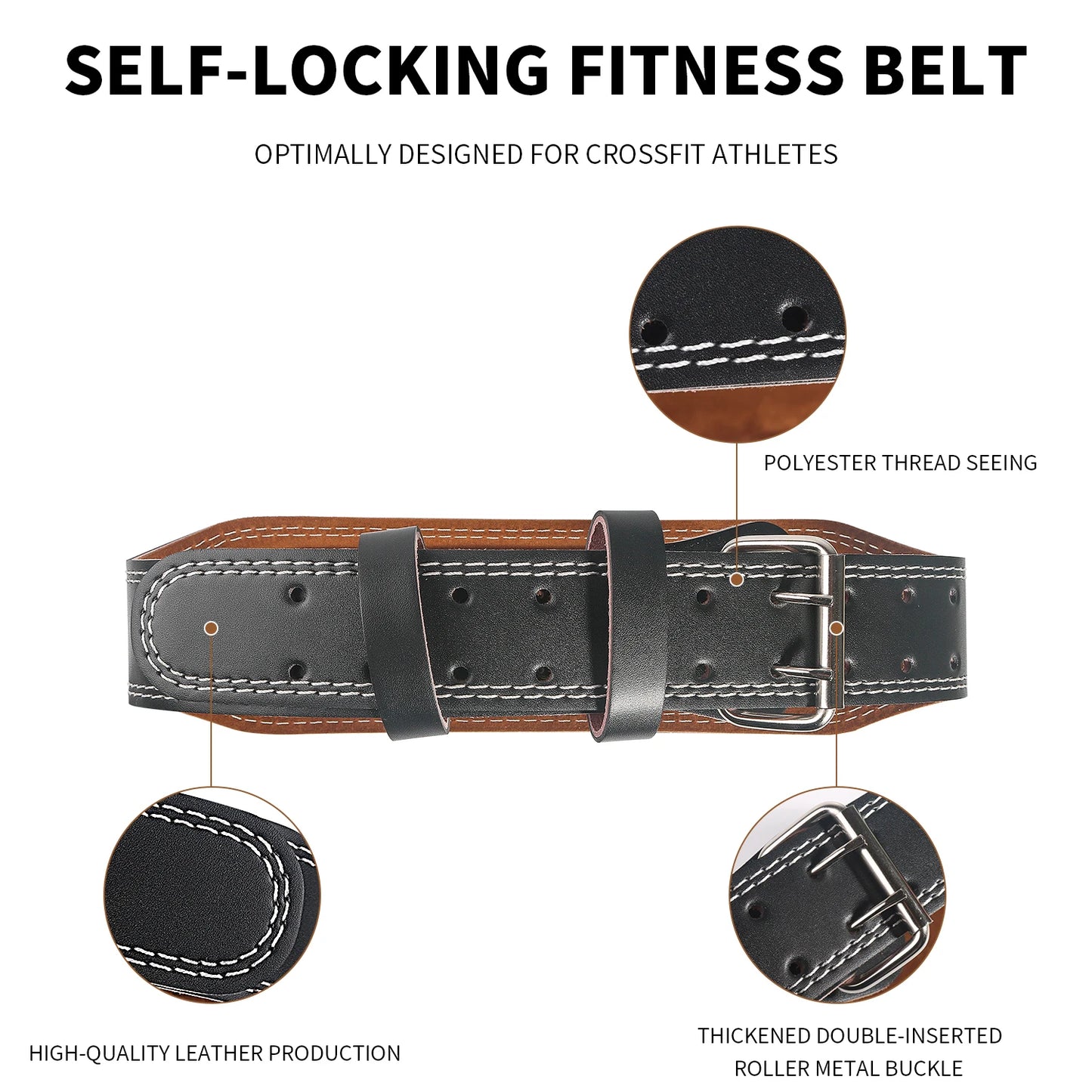 Genuine Leather Weightlifting Belt