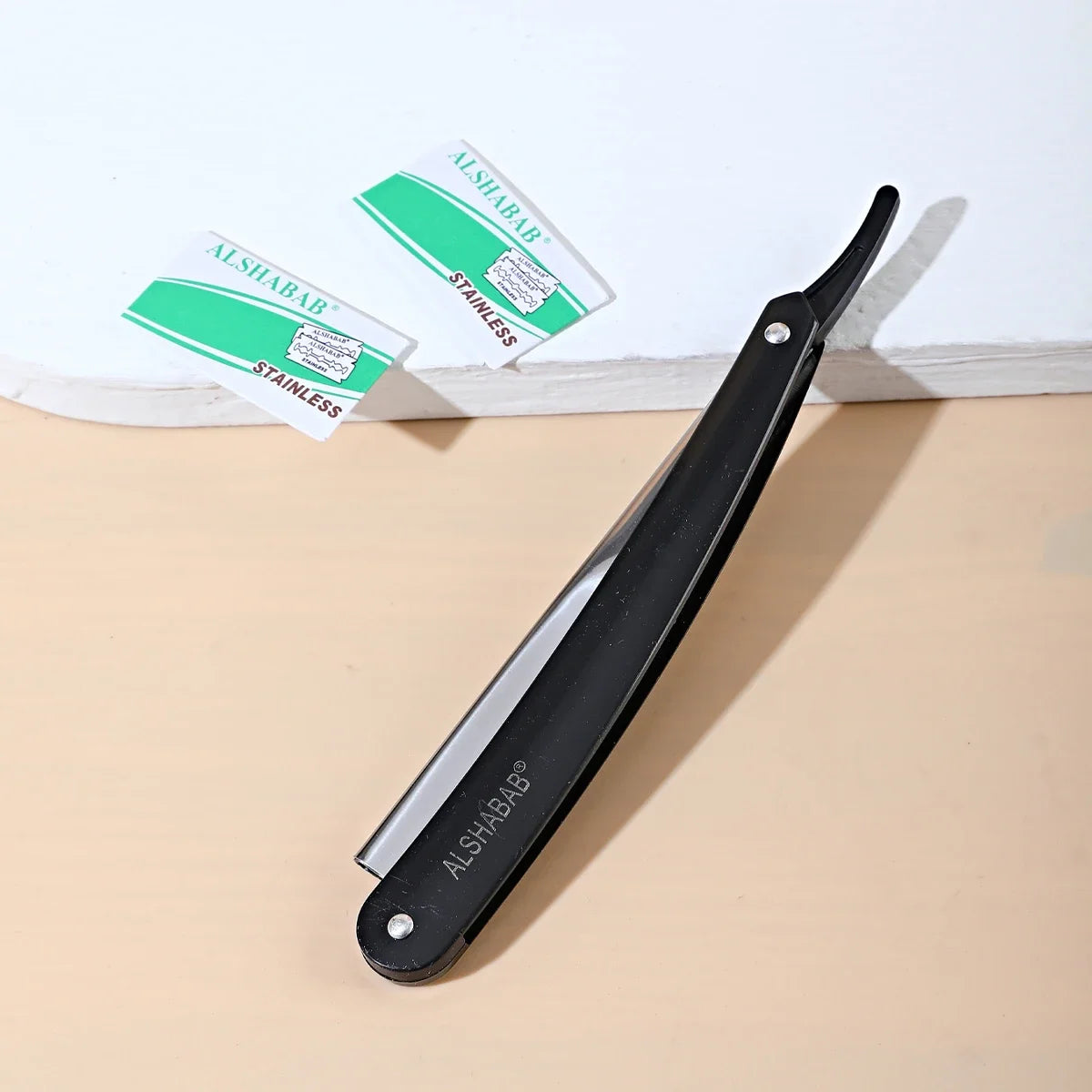 Manual Barbershop Razor Stainless Steel 10 Blades