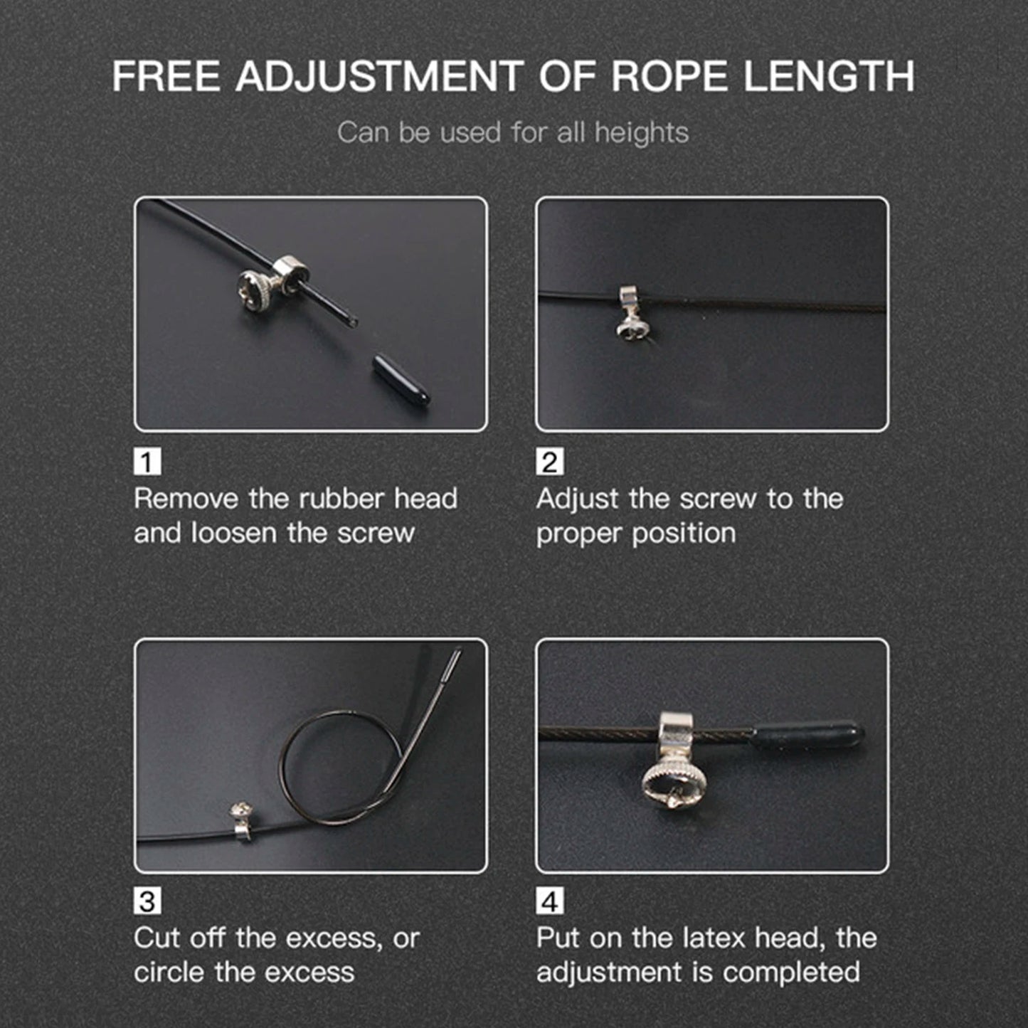 Speed Jump Rope 360° Swivel Ball Bearing