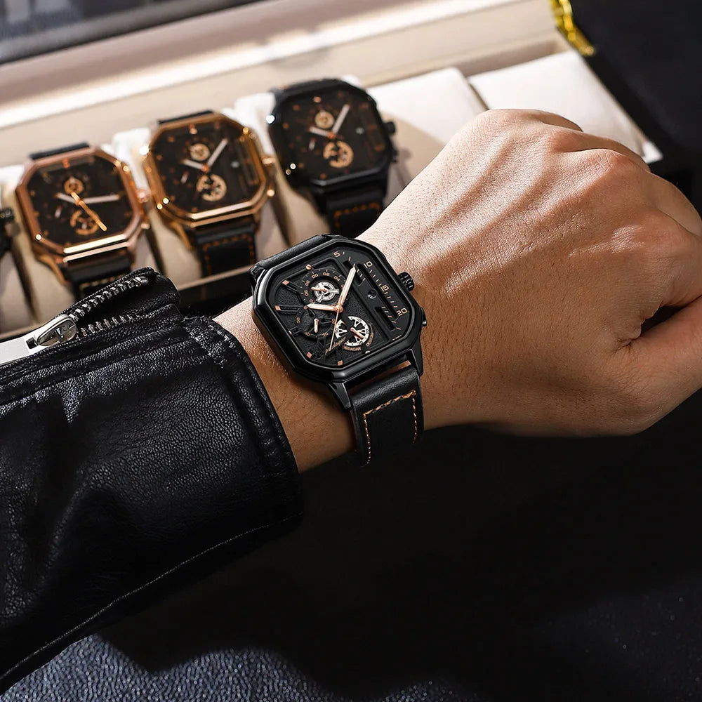 43mm - 3 Bar Luminous Chronograph Sports Watch