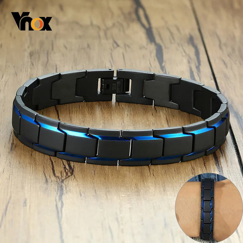12mm Black Stainless Steel Bracelet